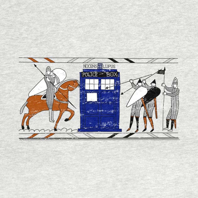 Tardis Bayeux Tapestry Doctor Who by freeves